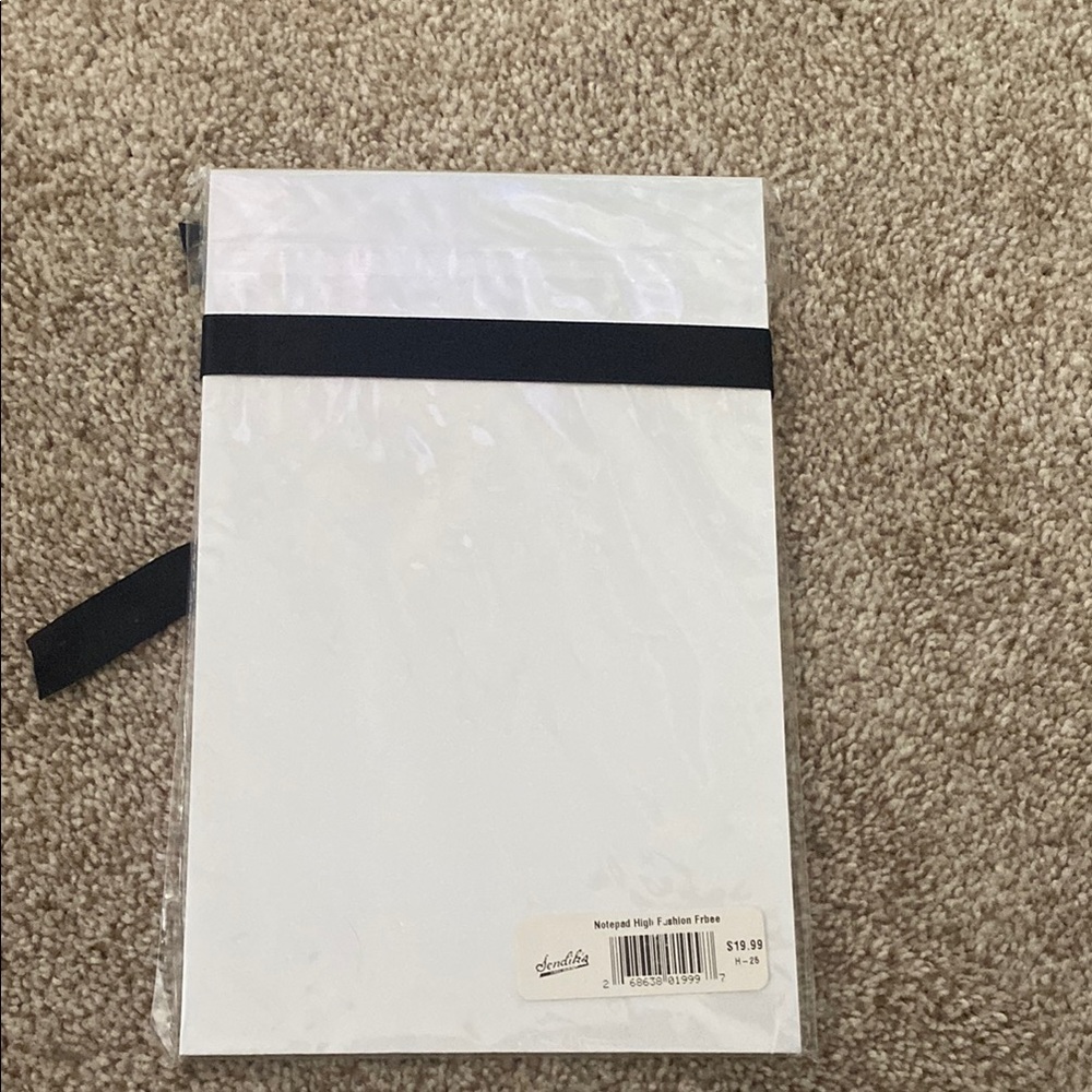 Prada Marfa (Sendiks) White Notepad with Black Ribbon - Picture 4 of 4
